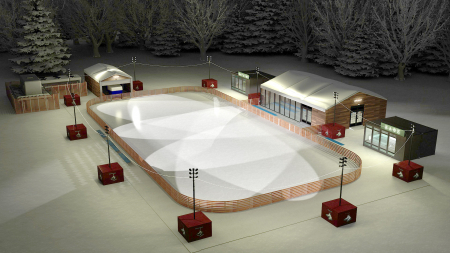 Инфраструктура для открытого катка. Блок-модули